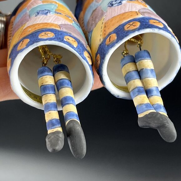 Christmas Angel Bell Ornaments Lang & Wise 1998 Ellen Stouffer Set of 4 First ED - Picture 13 of 16